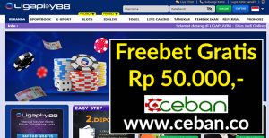 LIGAPLAY88 – FREEBET GRATIS TANPA DEPOSIT RP 50.000