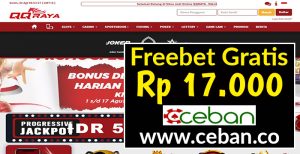 QQRAYA – FREEBET GRATIS TANPA DEPOSIT RP 17.000