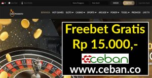 ASIAPRAGMATIC – FREEBET GRATIS RP 15.000 TANPA DEPOSIT