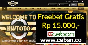 HWTOTO – FREEBET GRATIS RP 15.000 TANPA DEPOSIT