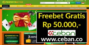 PERMATABET88 – FREEBET GRATIS TANPA DEPOSIT RP 50.000