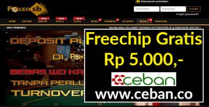 POKERSB – FREECHIPS GRATIS TANPA DEPOSIT RP 5.000