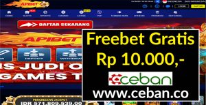 APIBET – FREEBET GRATIS TANPA DEPOSIT RP 10.000