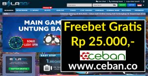 BOLAGG – FREEBET GRATIS TANPA DEPOSIT RP 25.000