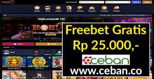 BROBET77 – FREEBET GRATIS TANPA DEPOSIT RP 25.000