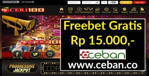 CERI188 – FREEBET GRATIS TANPA DEPOSIT RP 15.000