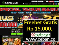 HORSE89 – FREEBET GRATIS TANPA DEPOSIT RP 15.000