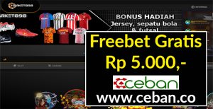 MARKET898 – FREEBET GRATIS TANPA DEPOSIT RP 5.000