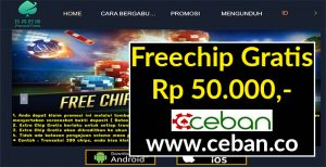 POKERTIME – FREECHIPS GRATIS RP 50.000 TANPA DEPOSIT SERVER POKER TERBARU