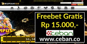 RUPIAH138 – FREEBET GRATIS TANPA DEPOSIT RP 15.000