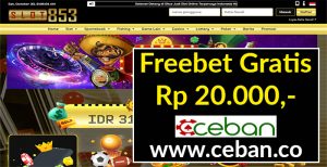 SLOT853 – FREEBET GRATIS TANPA DEPOSIT RP 20.000