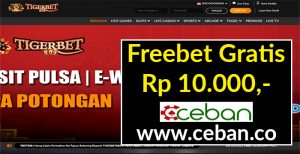 TIGERBET888 – FREEBET GRATIS TANPA DEPOSIT RP 10.000