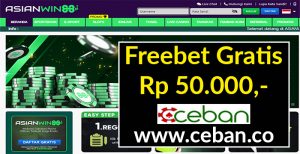 ASIANWIN88 – FREEBET GRATIS TANPA DEPOSIT RP 50.000