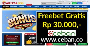 CAPITAL303 – FREEBET GRATIS TANPA DEPOSIT RP 30.000