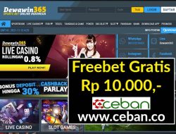 DEWAWIN365 – FREEBET GRATIS TANPA DEPOSIT RP 20.000