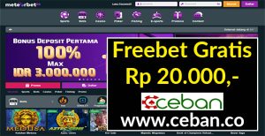 METEORBET88 – FREEBET GRATIS TANPA DEPOSIT RP 20.000