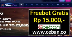 NIMOBET – FREEBET GRATIS TANPA DEPOSIT RP 15.000