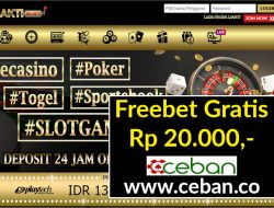 SAKTISLOT – FREEBET GRATIS TANPA DEPOSIT RP 20.000