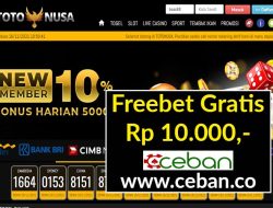 TOTONUSA – FREEBET GRATIS TANPA DEPOSIT RP10.000