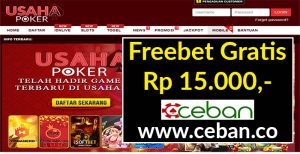 USAHAPOKER – FREEBET GRATIS TANPA DEPOSIT RP 15.000