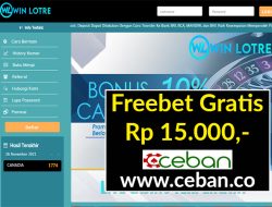 WINLOTRE – FREEBET GRATIS TANPA DEPOSIT RP 15.000