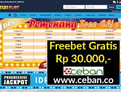 1121SLOT – FREEBET GRATIS TANPA DEPOSIT RP 30.000