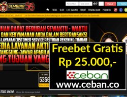 GEMBIRA55 – FREEBET GRATIS TANPA DEPOSIT RP 25.000