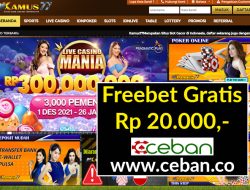 KAMUS77 – FREEBET GRATIS TANPA DEPOSIT RP 20.000