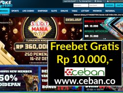 TOKEBETTING – FREEBET GRATIS TANPA DEPOSIT RP 10.000