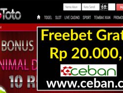 CERITOTO – FREEBET GRATIS RP 20.000 TANPA DEPOSIT