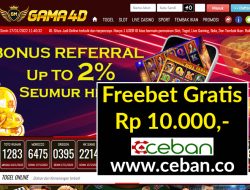 GAMA4D – FREEBET GRATIS TANPA DEPOSIT RP 10.000