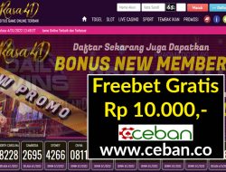 RASA4D – FREEBET GRATIS TANPA DEPOSIT RP 10.000