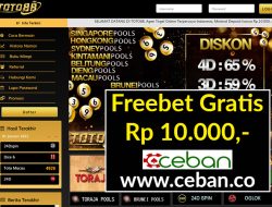 TOTO88 – FREEBET GRATIS TANPA DEPOSIT RP 10.000