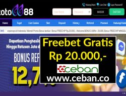 TOTOGG88 – FREEBET GRATIS RP 20.000 TANPA DEPOSIT