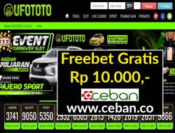 UFOTOTO – FREEBET GRATIS RP 10.000 TANPA DEPOSIT