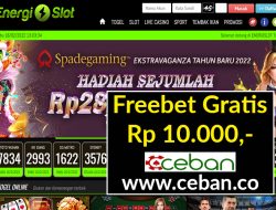 ENERGISLOT – FREEBET GRATIS TANPA DEPOSIT RP 10.000