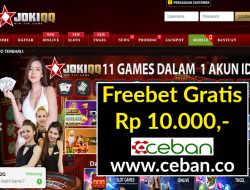 JOKIQQ – FREEBET GRATIS TANPA DEPOSIT RP 10.000