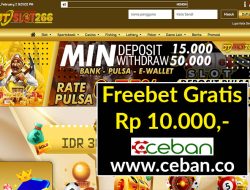 JTSLOT266 – FREEBET GRATIS TANPA DEPOSIT RP 10.000