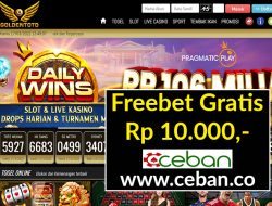 GOLDENTOTO – FREEBET GRATIS TANPA DEPOSIT RP 10.000