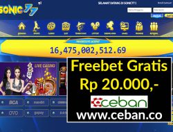 SONIC77 – FREEBET GRATIS TANPA DEPOSIT RP 20.000