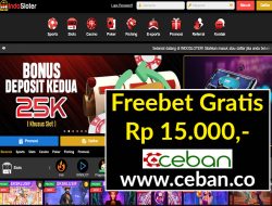 INDOSLOTER – FREEBET GRATIS TANPA DEPOSIT RP 15.000