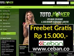 TOTOJOKER – FREEBET GRATIS TANPA DEPOSIT RP 15.000