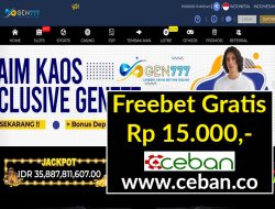 GEN777 – FREEBET GRATIS TANPA DEPOSIT RP 15.000