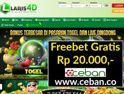 LARIS4D – FREEBET GRATIS TANPA DEPOSIT RP 20.000