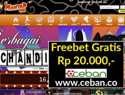 MANTAP168 – FREEBET GRATIS TANPA DEPOSIT RP 20.000