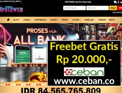 MPOTOWER – FREEBET GRATIS TANPA DEPOSIT RP 20.000