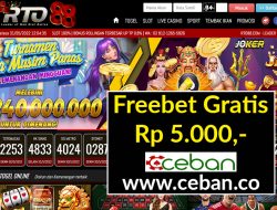 RTO88 – FREEBET GRATIS TANPA DEPOSIT RP 5.000