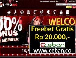 SHIRO888 – FREEBET GRATIS TANPA DEPOSIT RP 20.000