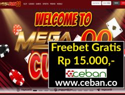 MEGACUAN88 – FREEBET GRATIS TANPA DEPOSIT RP 15.000