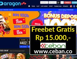 PARAGON168 – FREEBET GRATIS TANPA DEPOSIT RP 15.000